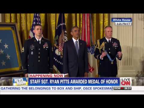 army - Army Sgt. Ryan Pitts Awarded Medal of Honor July 21, 2014 www.FreeBeacon.com.