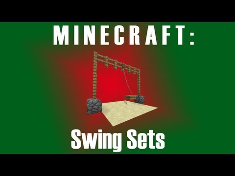 how to build a swing in minecraft
