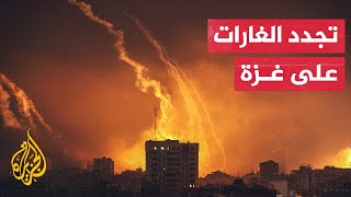 مراسل الجزيرة: غارات إسرائيلية على منطقة مشروع بيت لاهيا شمالي قطاع غزة