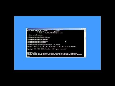 how to create database in oracle