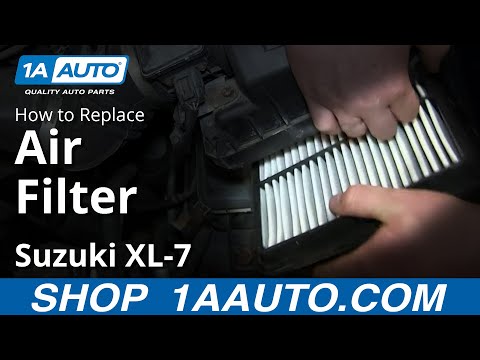 How To Install Replace Engine Air Filter 2002-03 Suzuki XL-7