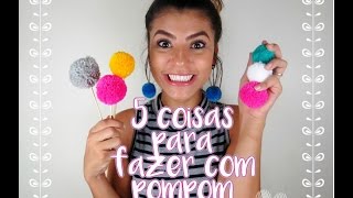 Tutorial:Coisas fofas pra fazer com PomPom