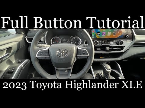 2023 toyota highlander xle full button tutorial