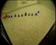 Swarm-bots finding a path