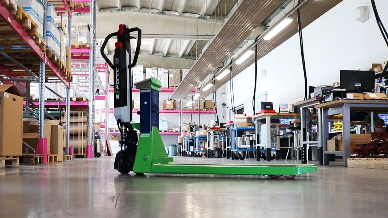 TPW E-FORCE | PALLET TRUCK SCALE WITH ELECTRIC TRACTION TILLER