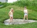 Playing in the puddle at Muster on the Maumee