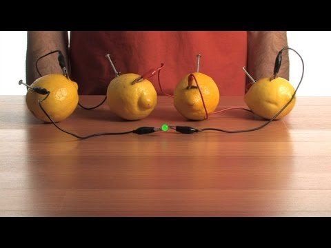 how to produce electricity from a lemon