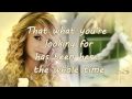 Taylor Swift ~ You belong with me [lyrics]