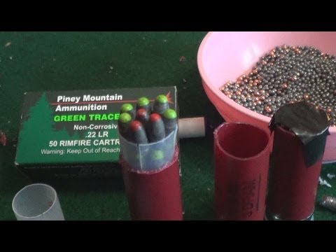 SHOOTING 22LR TRACERS OUT OF A 12 GAUGE | CUSTOM SHOTGUN LOADS.