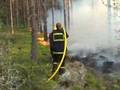 Hehtaari maastoa paloi Loviisan Harmaakalliolla 21.5.2008