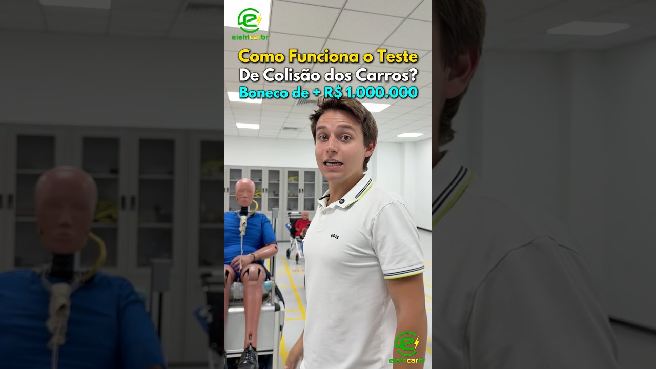 Como Funciona o Teste De Colisão dos Carros? Boneco de + R$ 1.000.000⚡