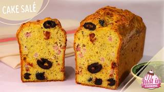 Recette de Cake Salé Rustique aux Lardons, Olives, Tomates Séchées et Fromage | Facile & Rapide 😋