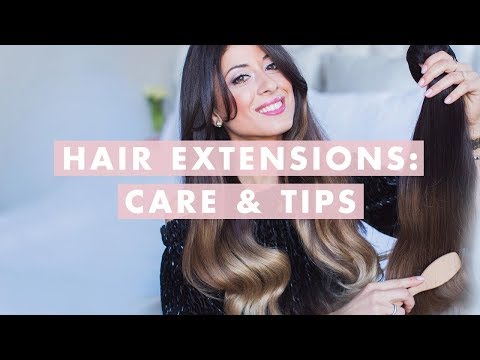 how to care human hair extensions