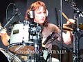 eric singer plays an awesome drum solo at the 2008 kiss mini expo vol 5 in tokyo, japan. february 9th 2008.