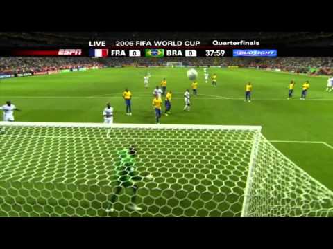 Zinedine Zidane vs Brazil World Cup 2006
