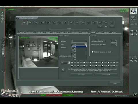 how to control ptz camera with pc