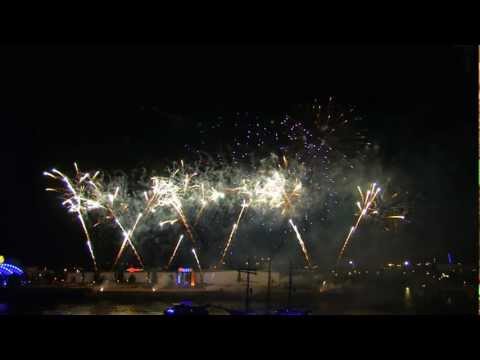 Feuerwerksaufnahmen von den Cruise Days 2012