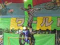 小屋の前で曲乗りのデモンストレーションやってました(^^) 北海道神宮例祭「札幌まつり」6月14日（月）～16日（水）