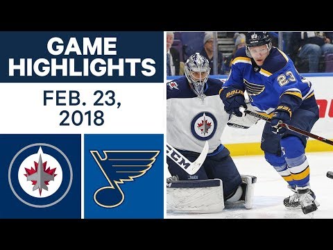 Video: NHL Game Highlights | Jets vs. Blues - Feb. 22, 2018