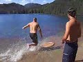 TWO OLD GUYS SKIM BOARDING