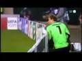 Soccer 7 Goalie Jens Lehmann of VfB Stuttgart Pees During G