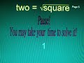 Mathematical riddle Part 3 of 4