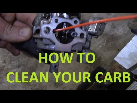 how to clean out a go kart carburetor