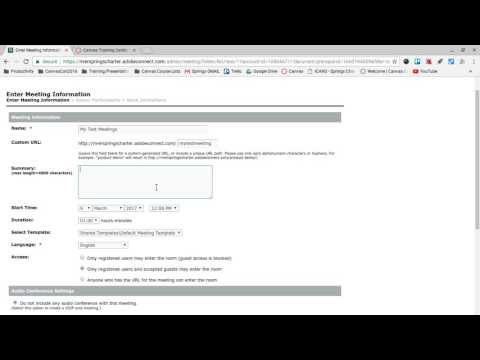 video-linktoworks-Creating an Adobe Connect Meeting Room