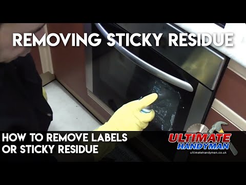 how to remove glue from a sticker