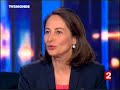 interview de s�gol�ne royal sur france 2 le 11 juin 2007 lors du 20h.
fid�le � elle-m�me, se veut agressive et attaquante mais finit par �tre path�tique.