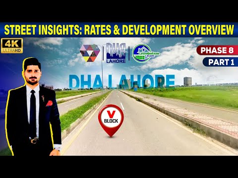DHA Lahore Phase 8 V Block | October 2024 Street Tour, Development & Price Update