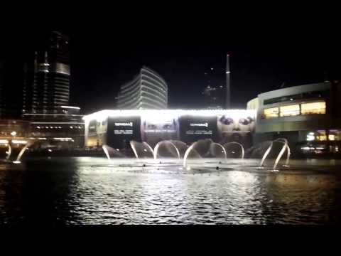 Фонтан Дубай композиция Jacky Cheung - Wen Bie