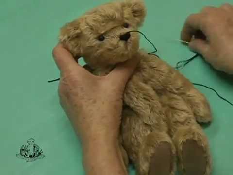 how to attach teddy bear eyes