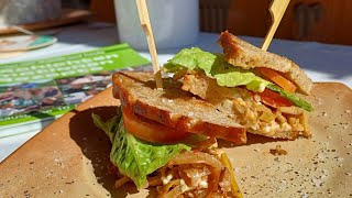 Pulled Bananen Sandwich aus Bananenschale Pulled Bananen Sandwich aus Bananenschale
