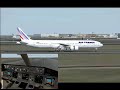 Approach to LFPG runway 08R - PSS 777-300ER FS2004