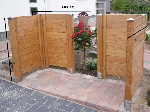 Mülltonnenbox selber bauen, das macht Spaß und spart Geld