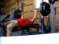 Toby Cook Bench Pressing 370lbs at 15 y/o and 175 b/w