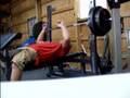 Toby Cook Bench Pressing 370lbs at 15 y/o and 175 b/w
