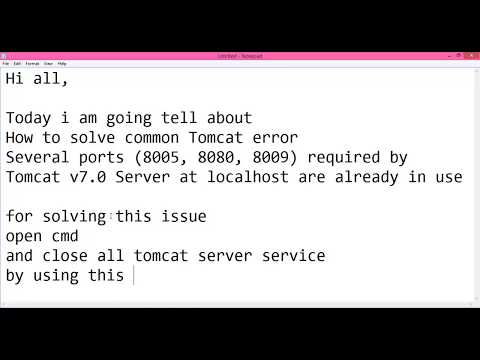 how to know on which port tomcat is running