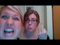 Tiffany and Mara screaming, backwards.