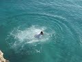 Jumping in Water In Ibiza
