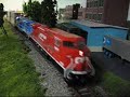 Double Stack on the CP Rail M & M Sub. HO Model Railroad Double Stack on the CP Rail M & M Sub. HO Model Railroad
