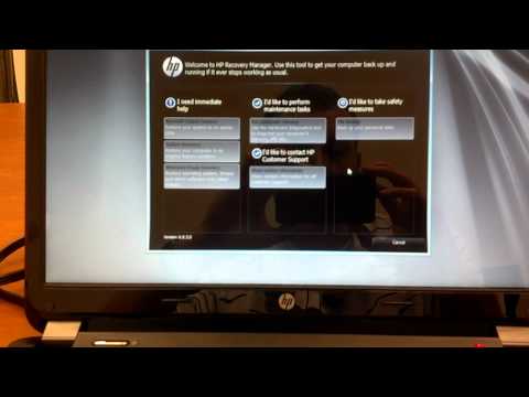 how to perform hp system recovery windows 7