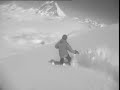 Snowboard Powder Cervinia Italy