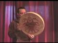 Shamanic tunable Frame Drum with henna design