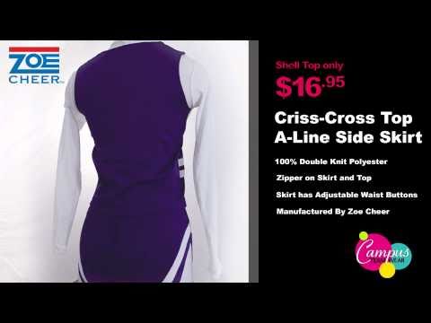 campusteamwearvideos - Zoe's crossover shell top (477PTS) is one of our most popular uniform shell top styles for the upcoming cheerleading season. The cross over shell top is cons...