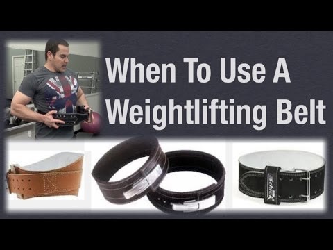 how to use a weight belt
