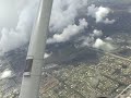 cessna 172 flies over an antonov 124