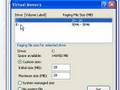 How to set the page file - Virtual Memory