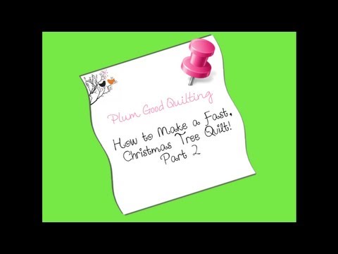 how to quilt a christmas tree